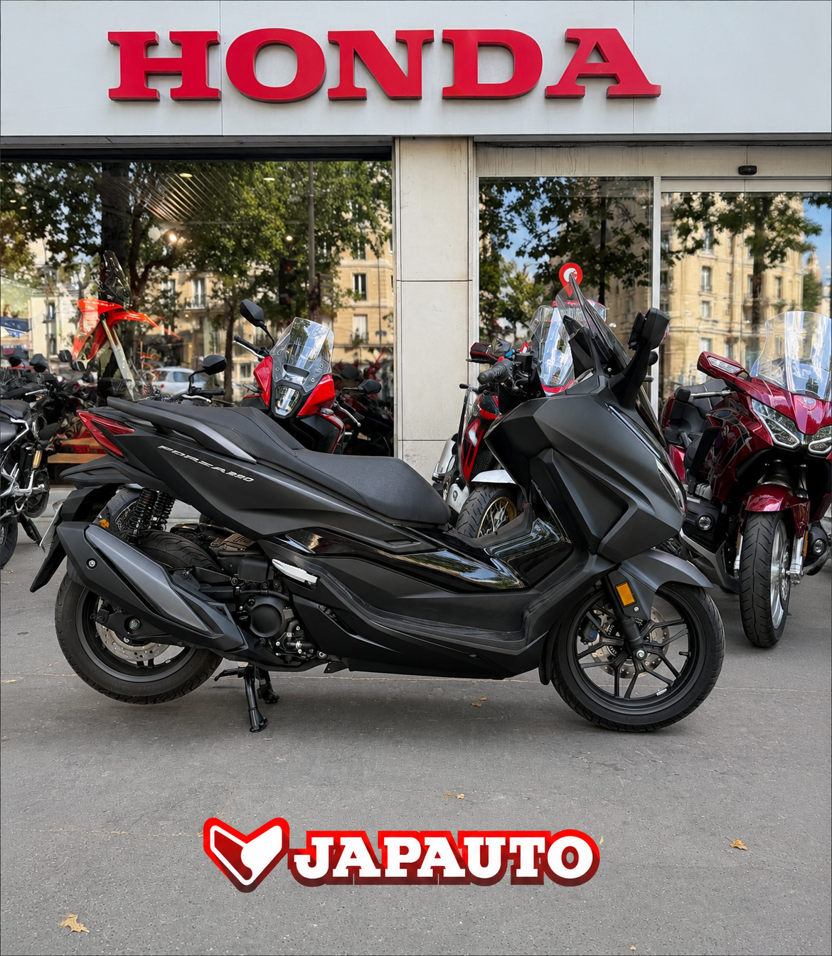 Honda NSS 350 FORZA  - 499KM - 5790€ - NOIR MAT - MEC 02/2026 refHM288EE
