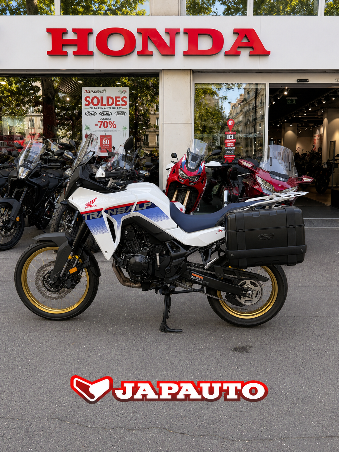 HONDA XL 750 TRANSALP - BLANC - 8990€ -12375KMS- MEC05/2025- REFHD952NC