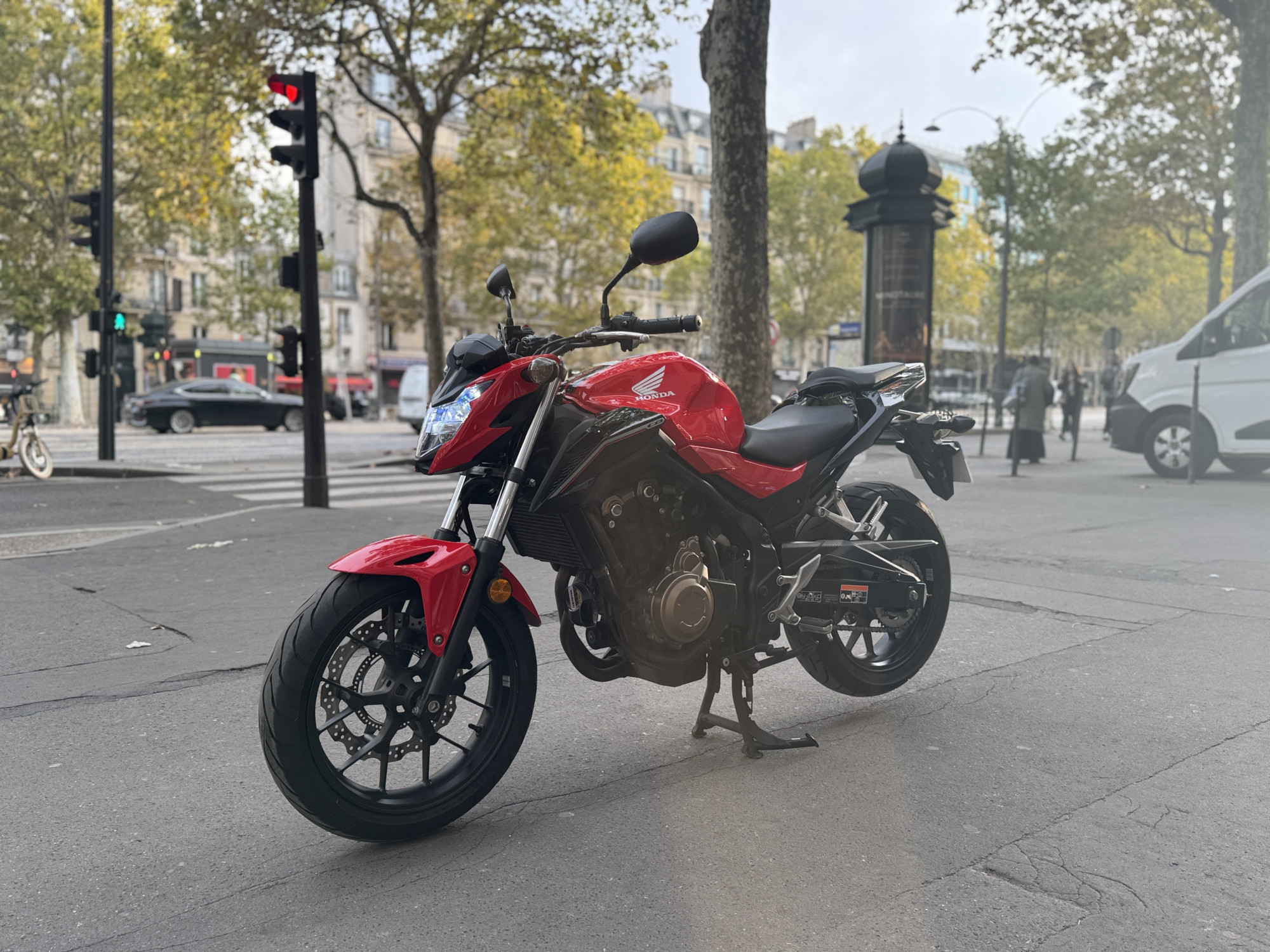 HONDA CB 500 FA - ROUGE - 3990€ - 3532KM - MEC05/2017 - REF EM594RS 