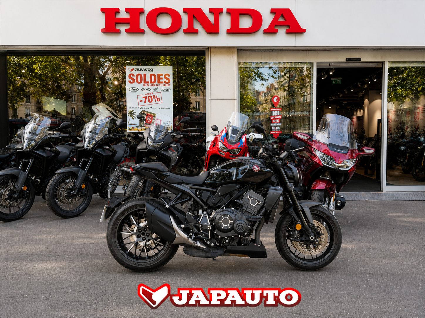 HONDA CB 1000 R ABS BLACK EDITION - 10790€ - NOIR- MEC2024 - REFGW263CD