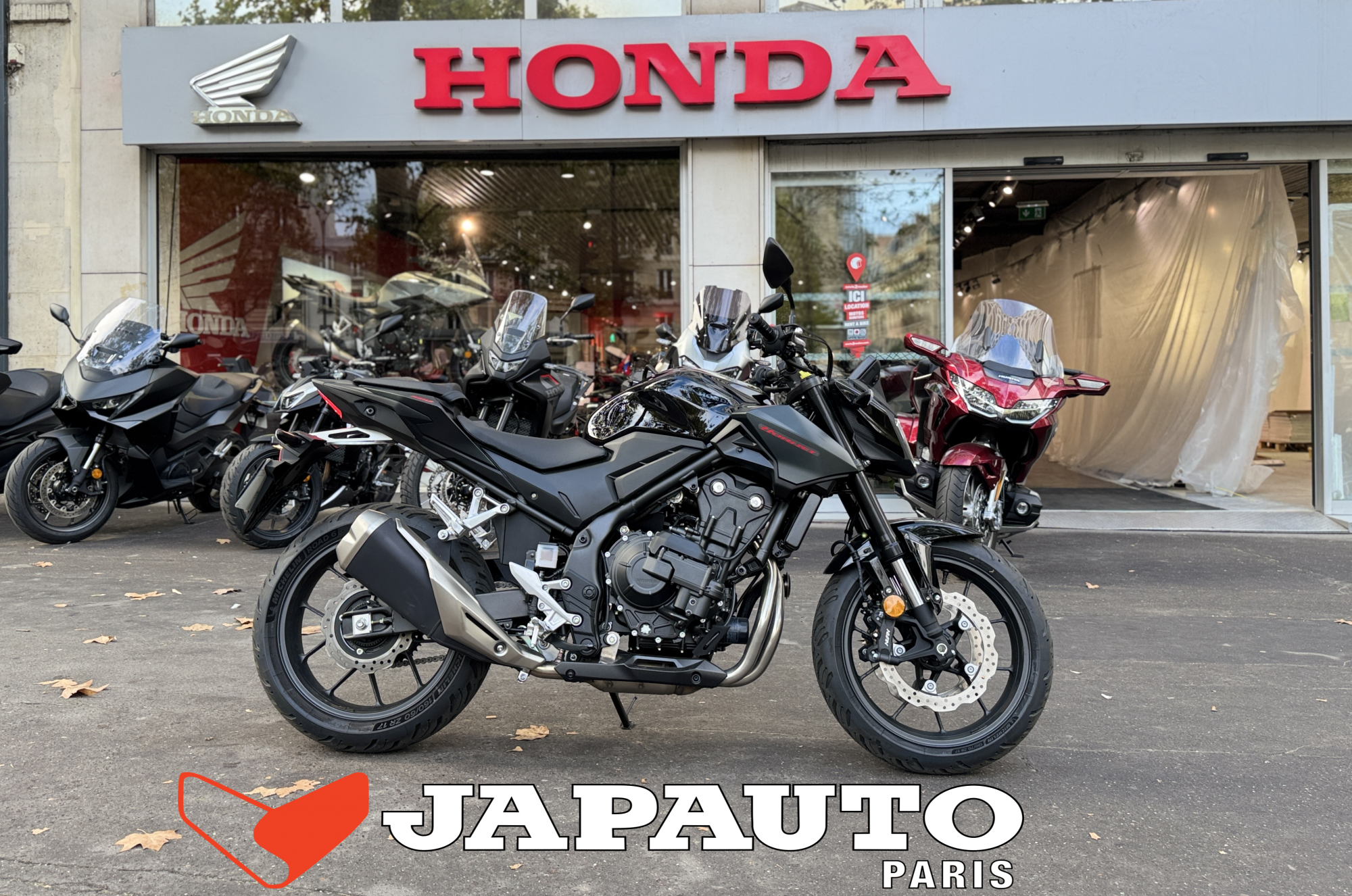 HONDA CB 500 Hornet E-Clutch - NOIR - 5990€ - 168 KMS - MEC 06/2026 - REFHL366QH
