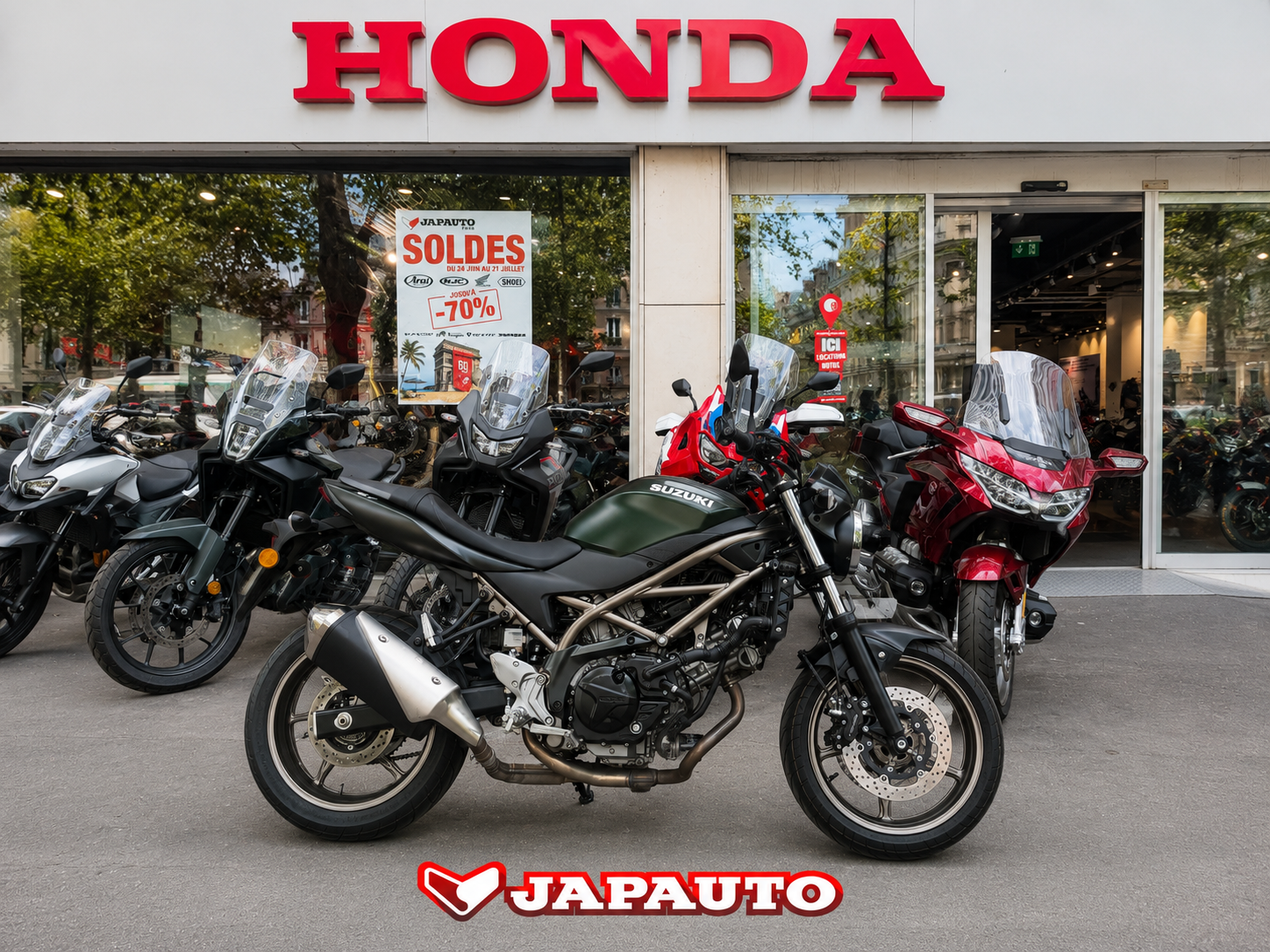 SUZUKI SV 650 A2 - 5790€ - VERT MAT - 3184KMS - MEC03/2025 - REFHC739PZ