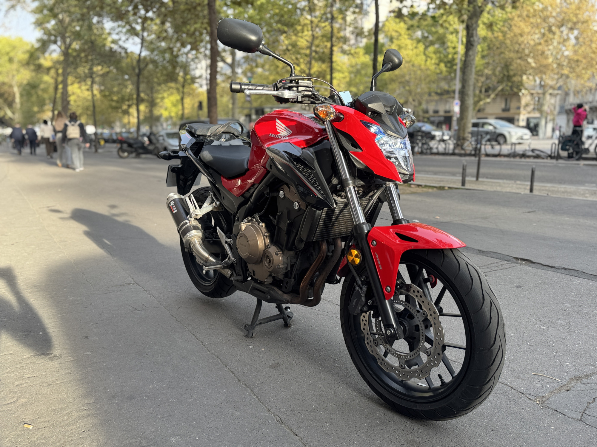 HONDA CB 500 FA - ROUGE - 3990€ - 3532KM - MEC05/2017 - REF EM594RS 
