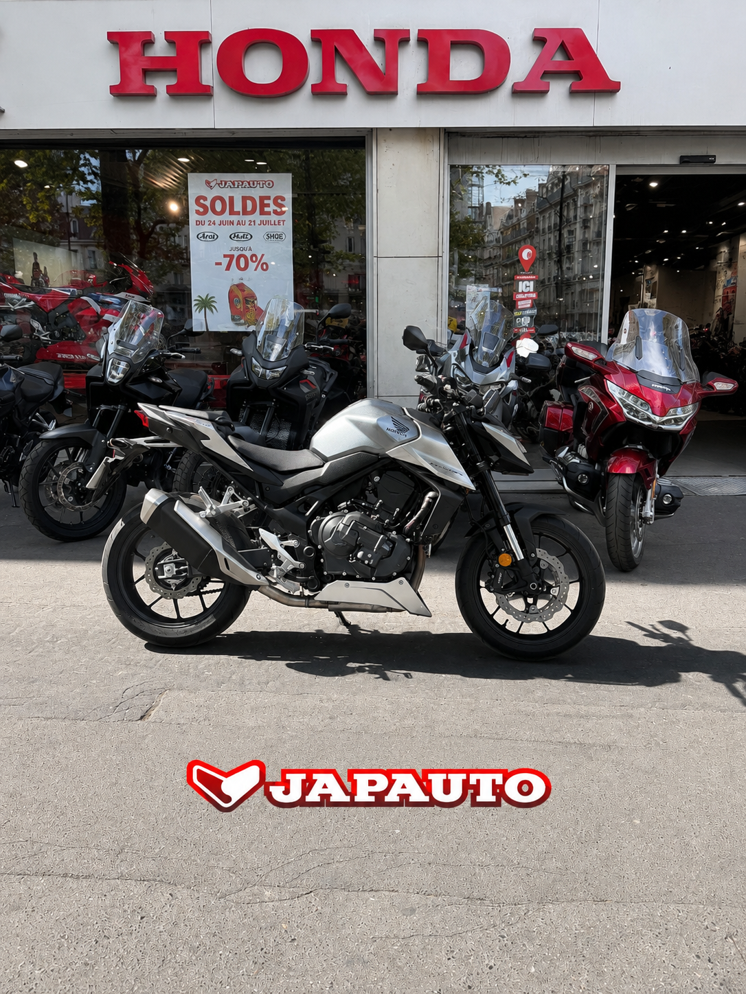HONDA CB 750 HORNET E-CLUTCH - GRIS - 7590€ - 499KMS - MEC04/2026 - REFHK913NA