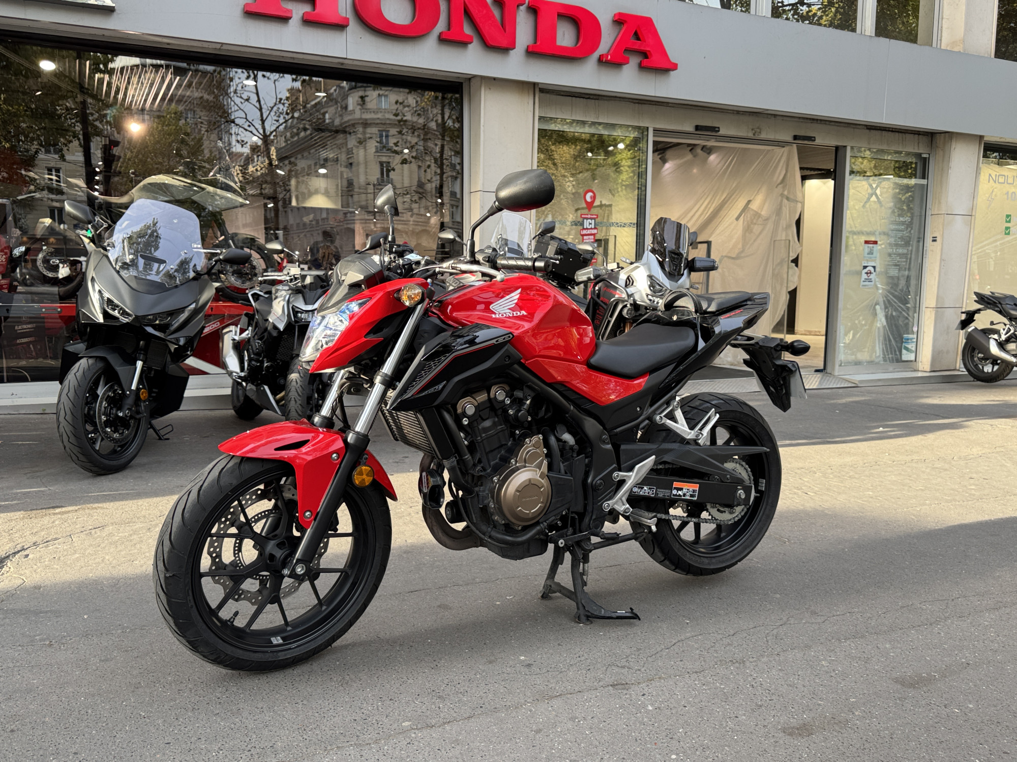 HONDA CB 500 FA - ROUGE - 3990€ - 3532KM - MEC05/2017 - REF EM594RS 
