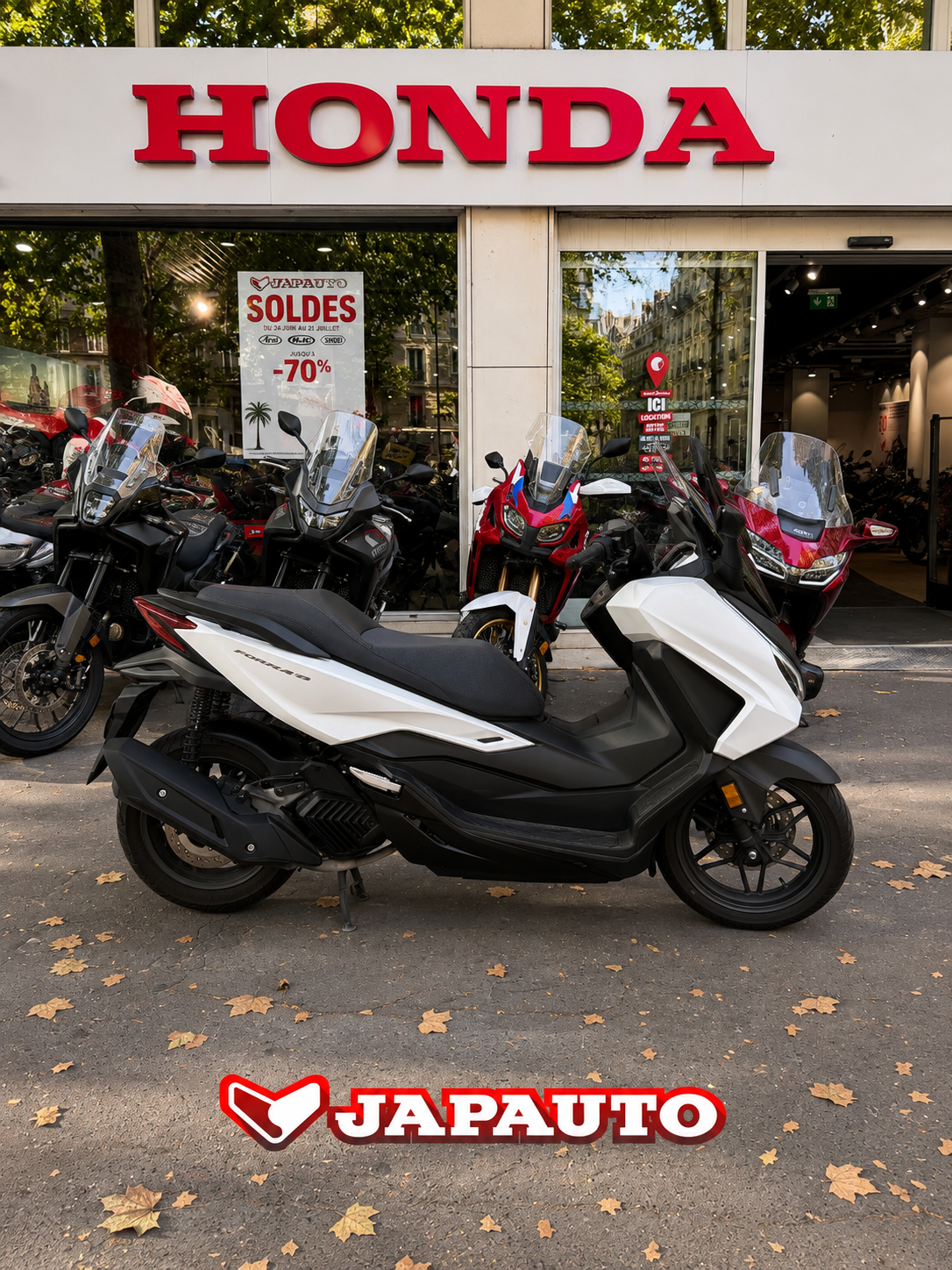 HONDA NSS FORZA 125 - BLANC - 4690€ - 2751KMS- MEC10/2025 - REFHG302HF