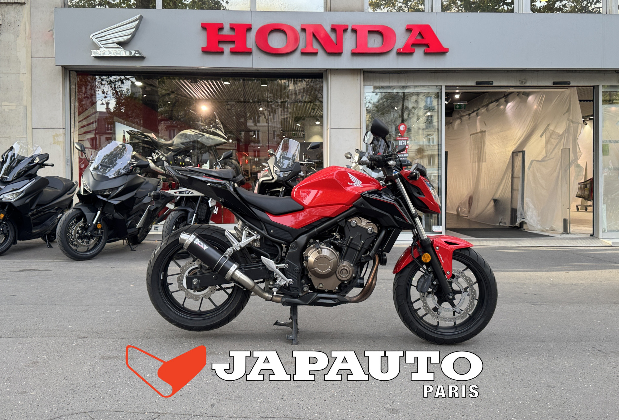 HONDA CB 500 FA - ROUGE - 3990€ - 3532KM - MEC05/2017 - REF EM594RS 