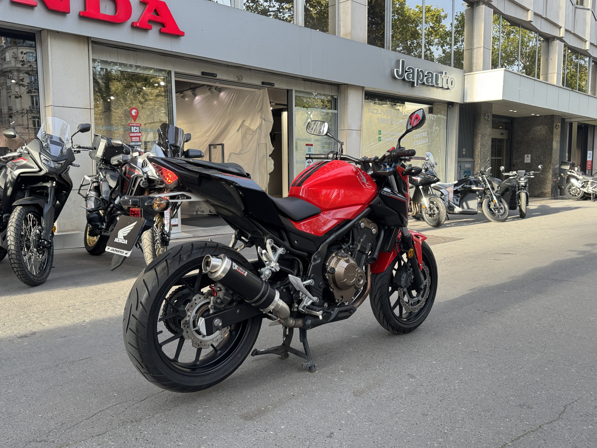 HONDA CB 500 FA - ROUGE - 3990€ - 3532KM - MEC05/2017 - REF EM594RS 