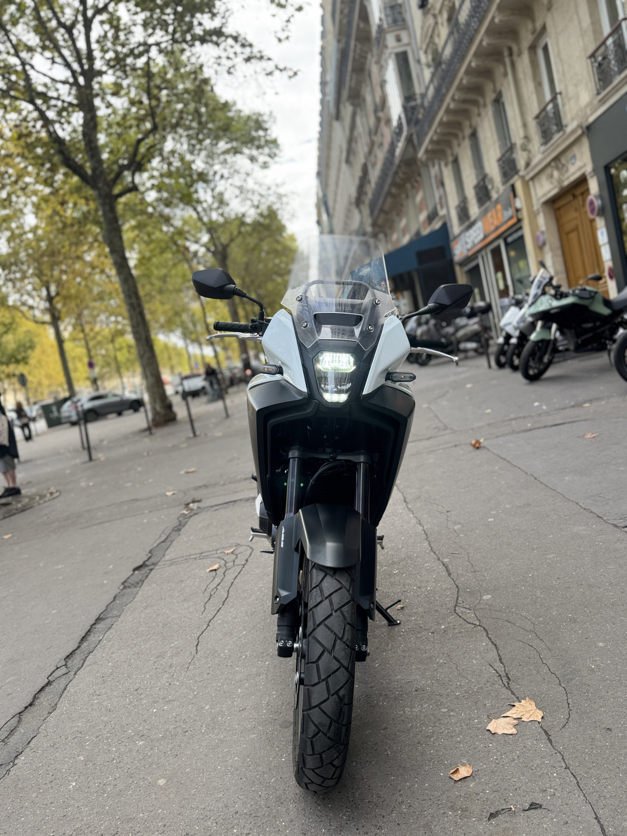 HONDA NX 500 - BLANC - 6490 € - 2709 km - MEC 01/2026 - REF HH551WW
