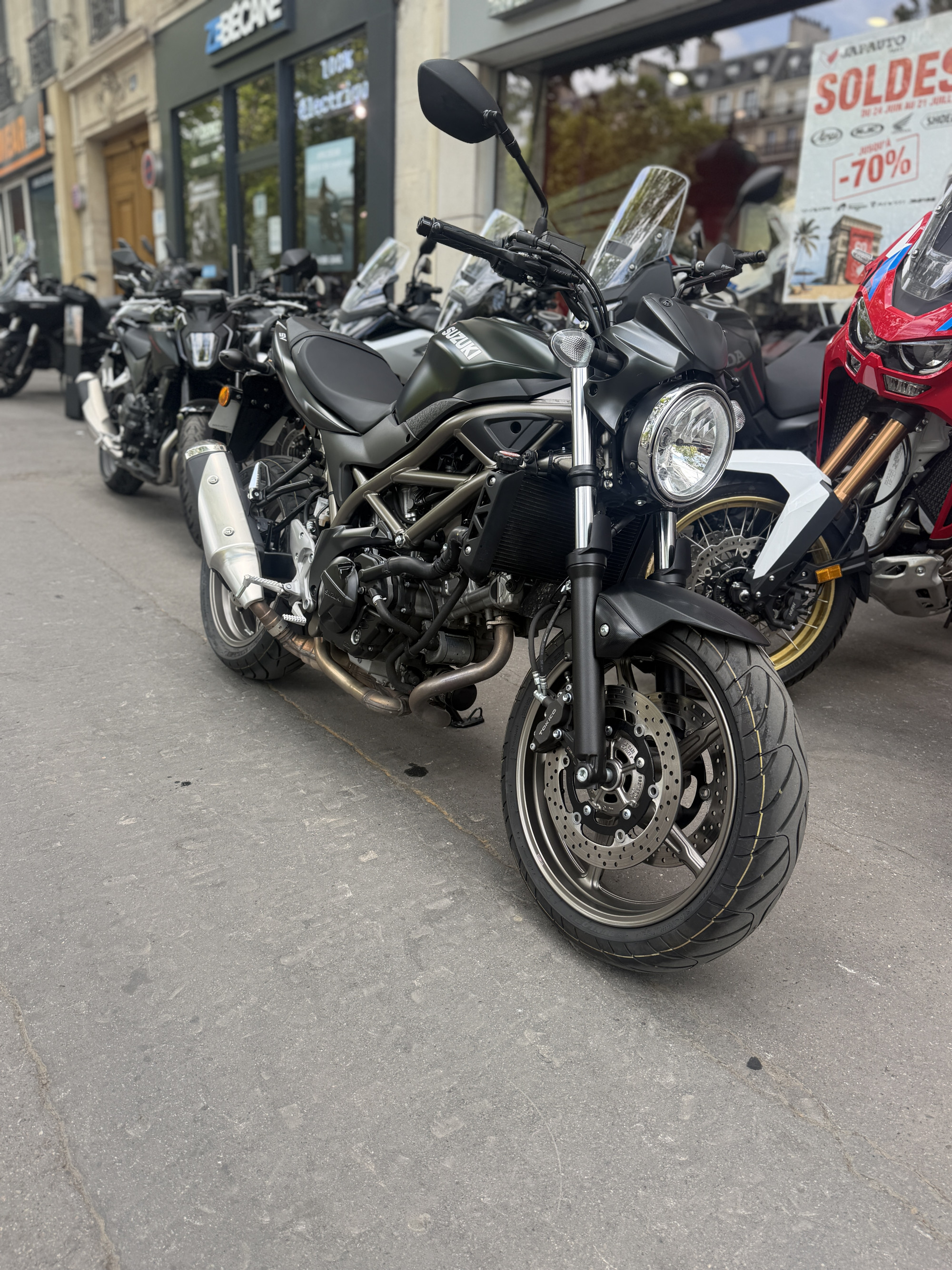 SUZUKI SV 650 A2 - 5790€ - VERT MAT - 3184KMS - MEC03/2025 - REFHC739PZ