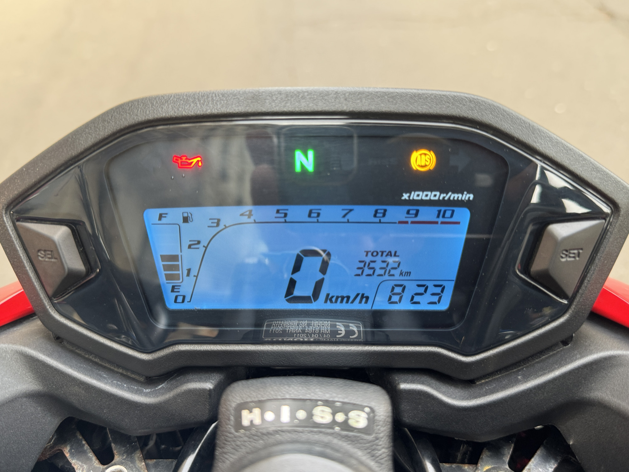 HONDA CB 500 FA - ROUGE - 3990€ - 3532KM - MEC05/2017 - REF EM594RS 